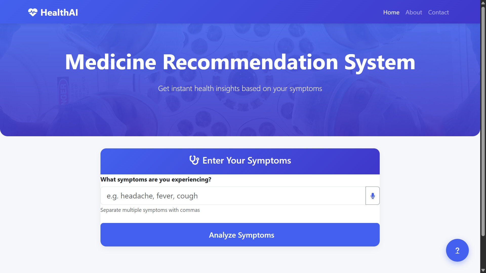 Medicine Recommendation System
